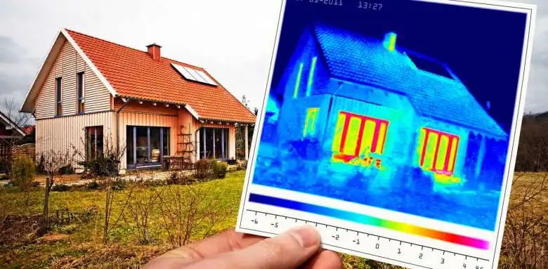 Thermographie infrarouge de bâtiment — détection humidité et ponts thermiques